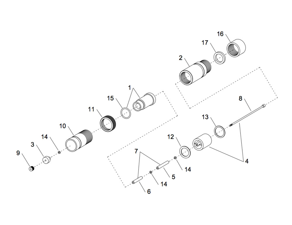 Clemco Hollo-Blast Tool Diagram