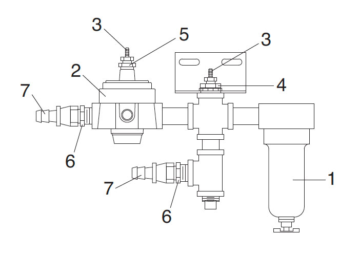 Clemco Suction Cabinet Pipe String Parts