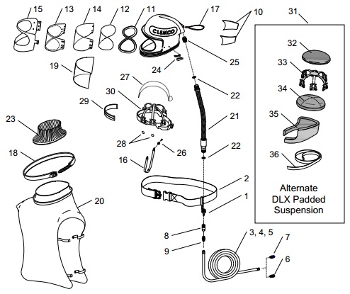 Clemco Apollo 600 Diagram