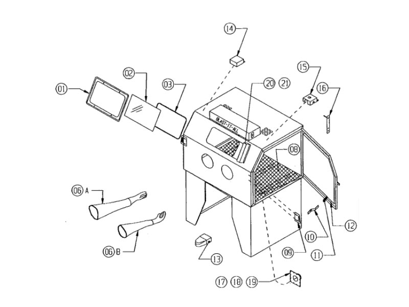 Blast-It-All Cabinet Parts