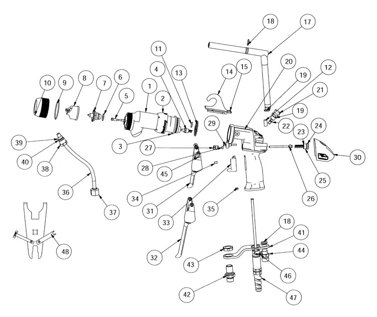 Ransburg Vector R70 Classic (Solvent) Diagram