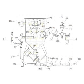 Clemco 2 cu. ft. Pressure Vessel