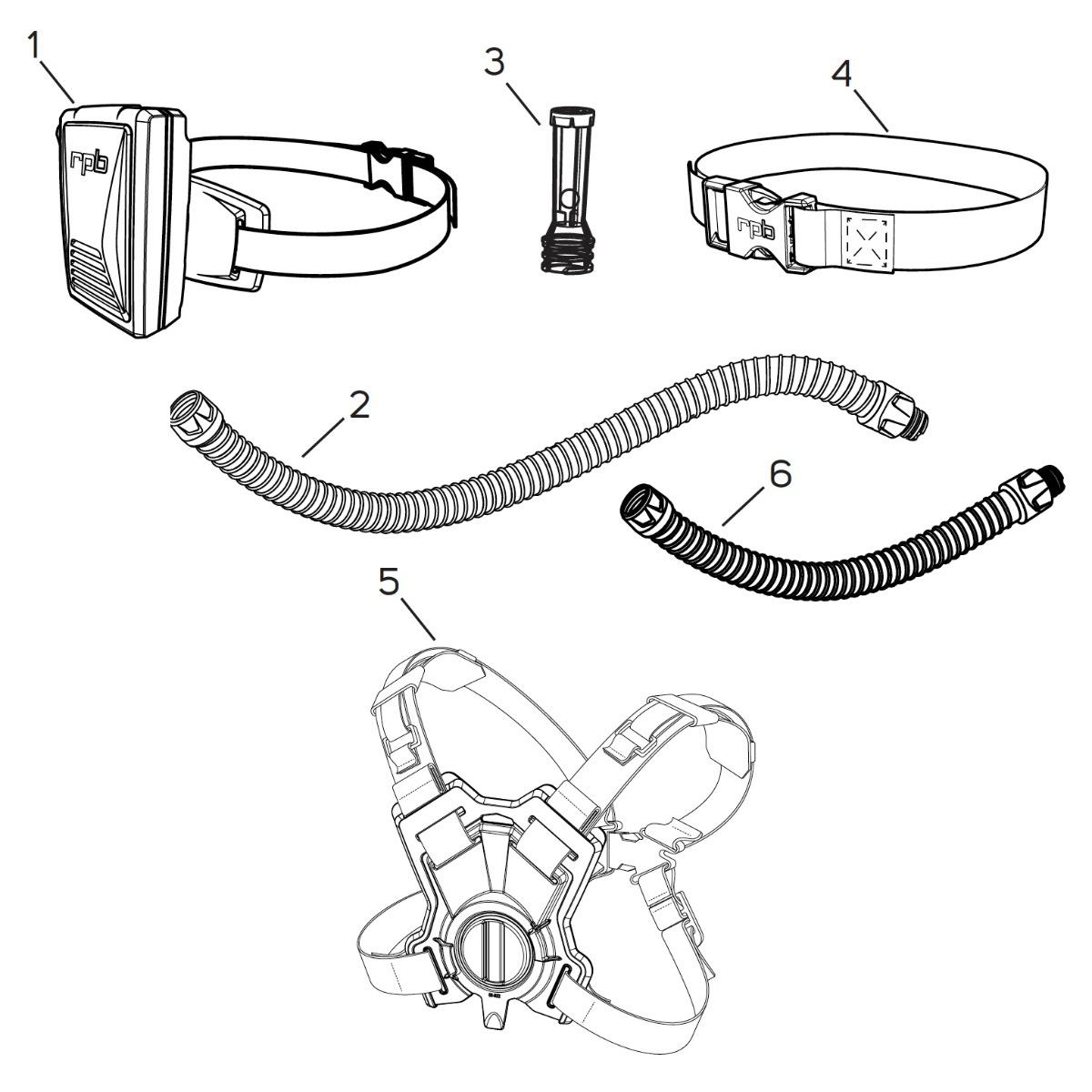 RPB PAPR Parts and Accessories