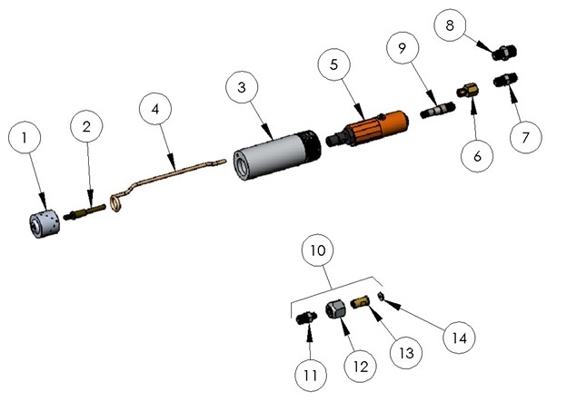 SpinCoater with 1-1/2" Head and No Carriage Diagram