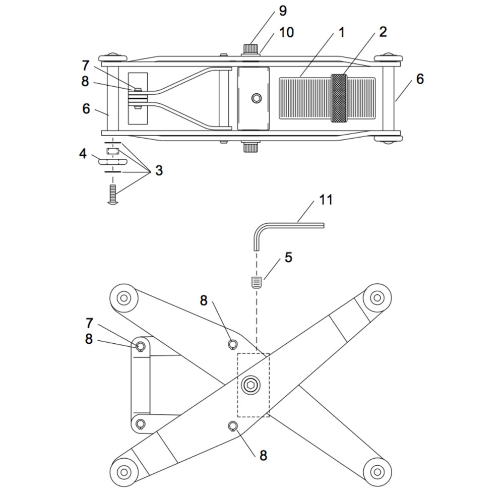 Clemco HBC-2 Adjustable Carriage Diagram