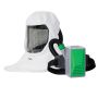 RPB T-Link Respirator, includes: 17-010 T-Link Hard Hat Assembly, 17-712 Tychem 2000 Hood, 04-831 Breathing Tube, 03-802 PX5 and Gas Door, 03-893 OV/AG/HE Cartridge