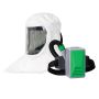 RPB T-Link Respirator, includes: 17-010 T-Link Hard Hat Assembly, 17-713 Tychem 4000 Hood, 04-831 Breathing Tube, 03-802 PX5 and Gas Door, 03-893 OV/AG/HE Cartridge
