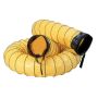 12In. Pvc Hose X 15', Yellow,B3 Belt, Buckle, And Cuffs On Each End