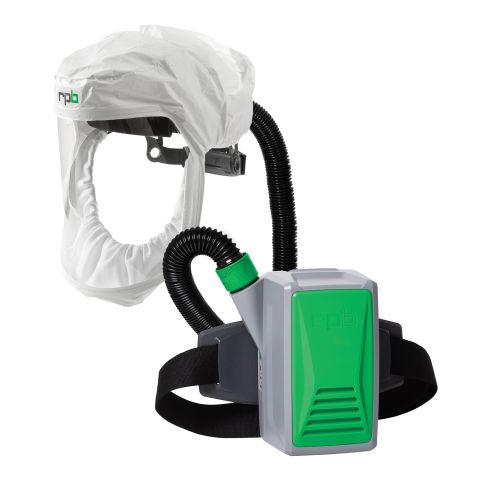 RPB T200 Respirator, includes: 17-210-22 Air Duct/Bump Cap Assembly with 17-722 Tychem 2000 Chin Seal, 04-831 Breathing Tube, 03-802 PX5 and Gas Door, 03-893 OV/AG/HE Cartridge