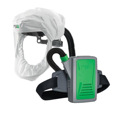 T200 Respirator with Face Seal Hood, Air Duct/Bump Cap Assembly and PX5 PAPR Assembly