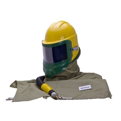 Bullard GenVX Respirator, 28" cape, Regular Breathing Tube - F30 Cont. Flow 1\4" Ind. Interchange, Yellow