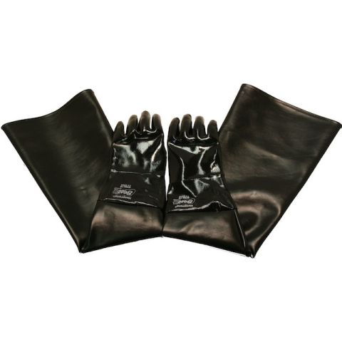 Cabinet glove, 6" dia x 24" long x 10" flat, pair